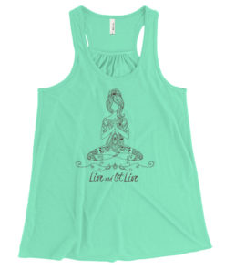 Live and Let Live - flowy racerback tank