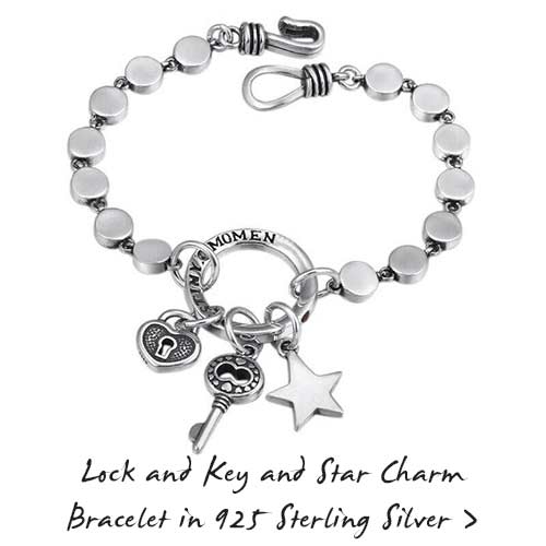 lock and key and star bracelet